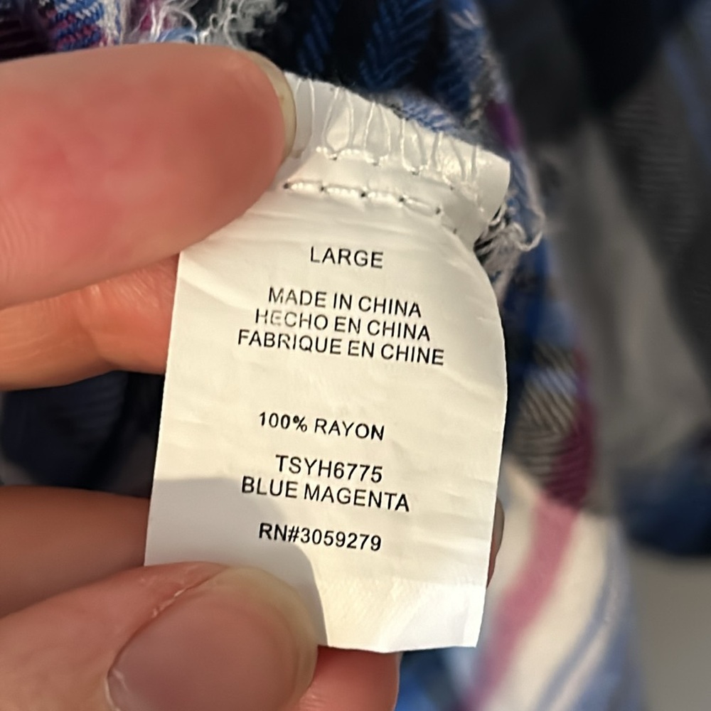 Thread And Supply Size Large Flannel Button Down - image 5